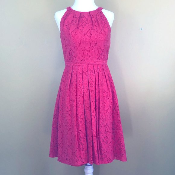 Tahari Dresses & Skirts - Gorgeous! TAHARI Pink Lace Knee-Length Dress